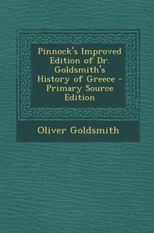 Cover of Pinnock's Improved Edition of Dr. Goldsmith's History of Greece