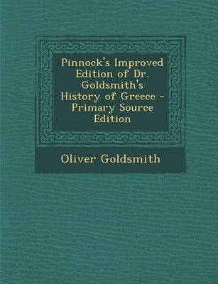 Book cover for Pinnock's Improved Edition of Dr. Goldsmith's History of Greece