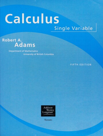 Book cover for Single Variable Calculus