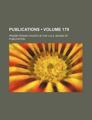 Book cover for Publications (Volume 179)