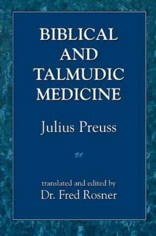 Cover of Biblical and Talmudic Medicine