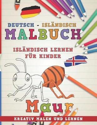 Book cover for Malbuch Deutsch - Isl