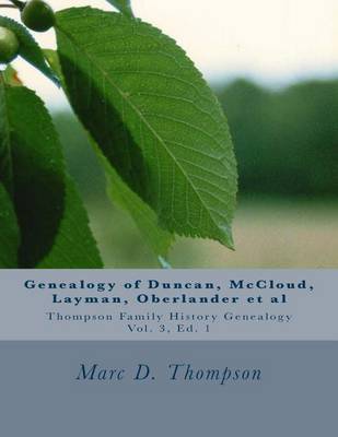 Cover of Genealogy of Duncan, Dunkart, McCloud, Layman, Oberlander, Reiman, Gipe, Klein, Warner, Neal, Surr, Baugher, Miller, Neipp, Kepner, Hamm, Deitz et al