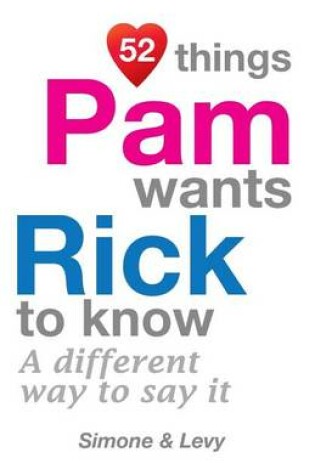 Cover of 52 Things Pam Wants Rick To Know