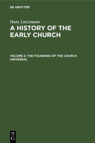 Cover of The Founding of the Church Universal