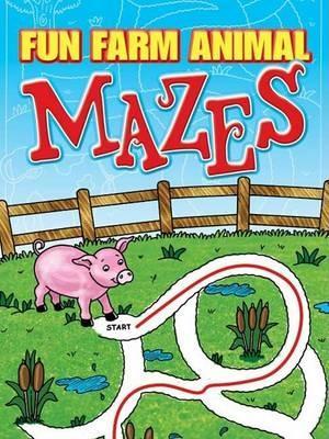 Book cover for Fun Farm Animal Mazes