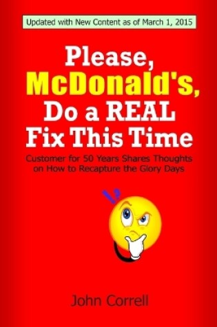 Cover of Please, McDonald's, Do a REAL Fix This Time