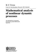 Cover of Math Analysis of Nonlinear Dynamic Proc