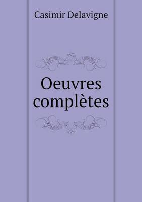 Book cover for Oeuvres complètes