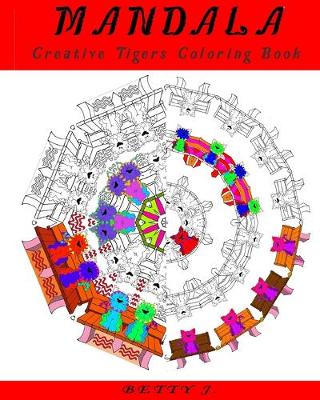 Cover of Mandala Adult Tigers Coloring Book