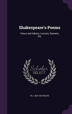 Book cover for Shakespeare's Poems