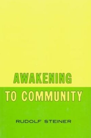 Cover of Awakening to Community