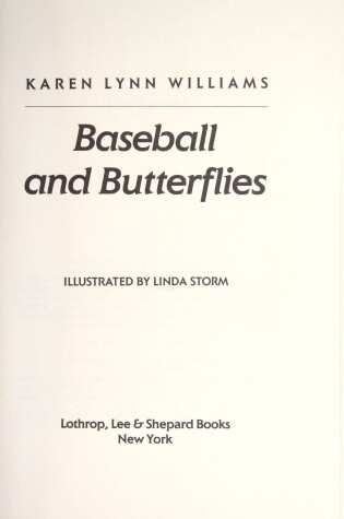 Cover of Baseball and Butterflies