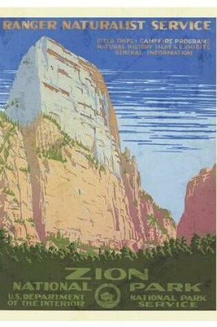 Cover of Zion National Park Oversized 8.5x11, 150 Page Lined Blank Journal Notebook