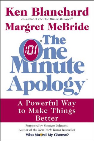Cover of The One Minute Apology