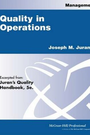 Cover of Quality in Operations