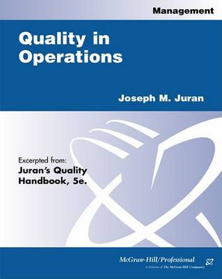 Book cover for Quality in Operations