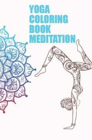 Cover of Yoga coloring book meditation