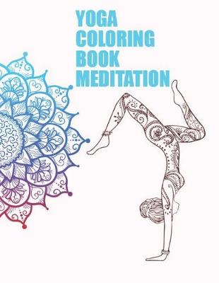 Book cover for Yoga coloring book meditation