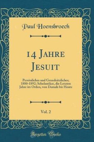 Cover of 14 Jahre Jesuit, Vol. 2