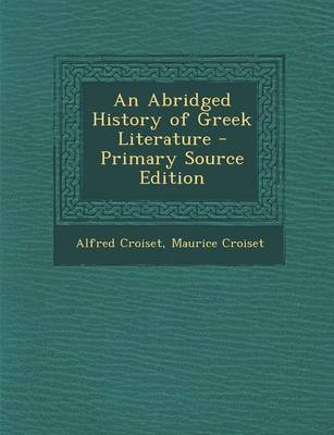 Book cover for An Abridged History of Greek Literature