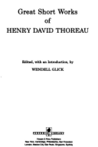 Cover of Great Short Works