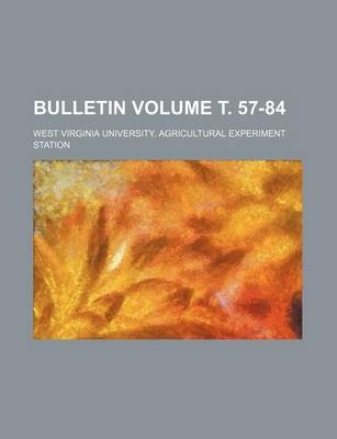 Book cover for Bulletin Volume . 57-84