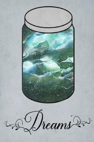 Cover of Dream Journal - Green Watercolor Dream Jar (Grey)