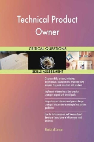 Cover of Technical Product Owner Critical Questions Skills Assessment