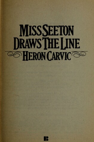 Cover of Miss Seeton Draws the Line