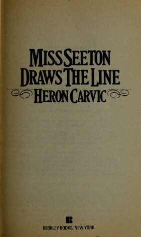 Book cover for Miss Seeton Draws the Line