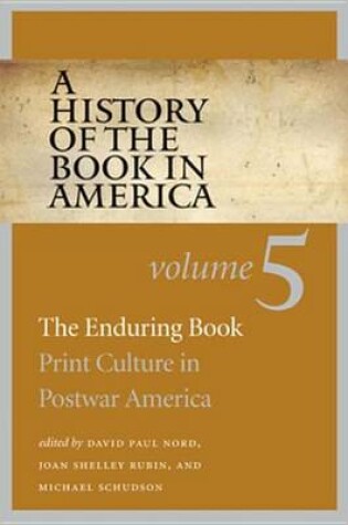 Cover of A History of the Book in America