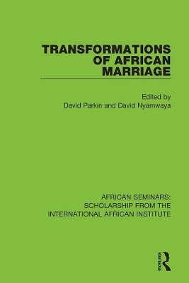 Cover of Transformations of African Marriage