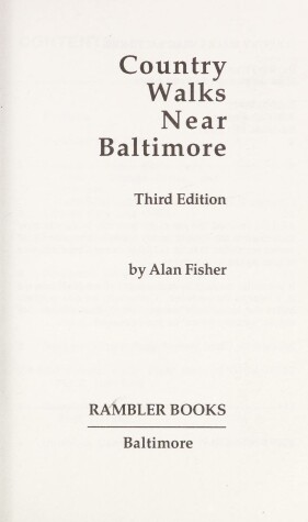 Cover of Country Walks Near Baltimore