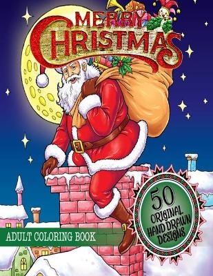 Book cover for Merry Christmas Adult Coloring Book