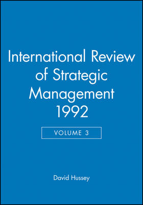 Cover of International Review of Strategic Management 1992, Volume 3