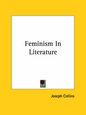 Book cover for Feminism in Literature