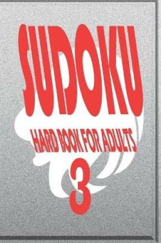 Cover of sudoku hard book for adults 3