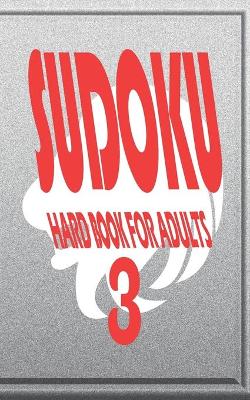 Book cover for sudoku hard book for adults 3