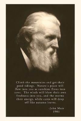 Book cover for The Vintage Journal John Muir Photo with Quote