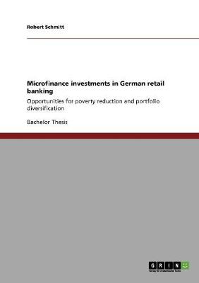 Book cover for Microfinance investments in German retail banking