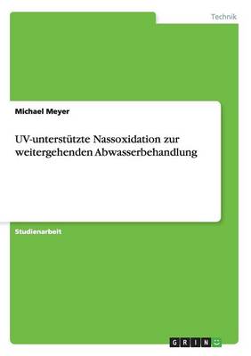 Book cover for UV-unterstutzte Nassoxidation zur weitergehenden Abwasserbehandlung