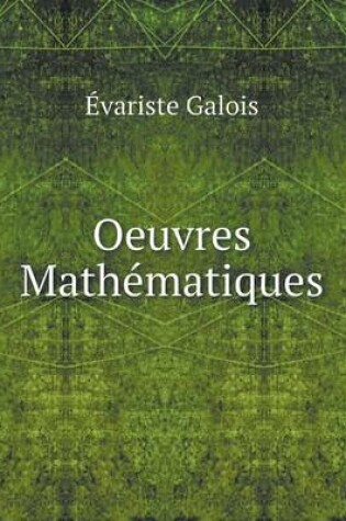 Cover of Oeuvres Mathématiques