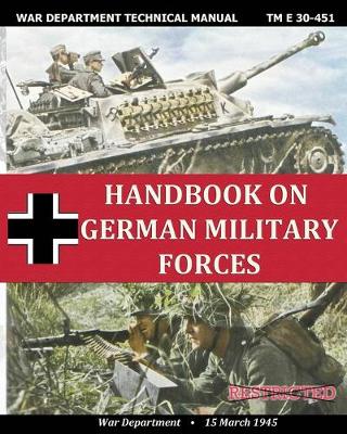 Book cover for Handbook on German Military Forces War Department Technical Manual