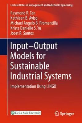 Cover of Input-Output Models for Sustainable Industrial Systems