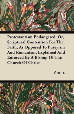 Book cover for Protestantism Endangered; Or, Scriptural Contention For The Faith, As Opposed To Puseyism And Romanism, Explained And Enforced By A Bishop Of The Church Of Christ