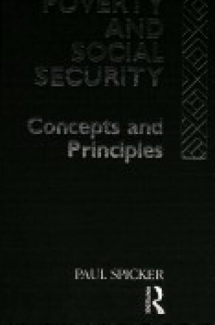 Cover of Poverty and Social Security