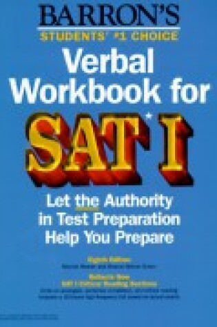 Cover of Verbal Workbook for SAT I