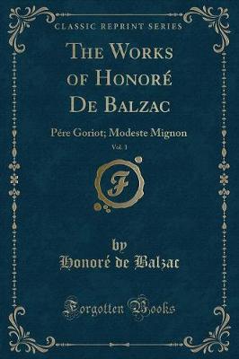 Book cover for The Works of Honoré de Balzac, Vol. 1