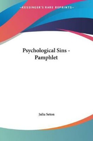 Cover of Psychological Sins - Pamphlet